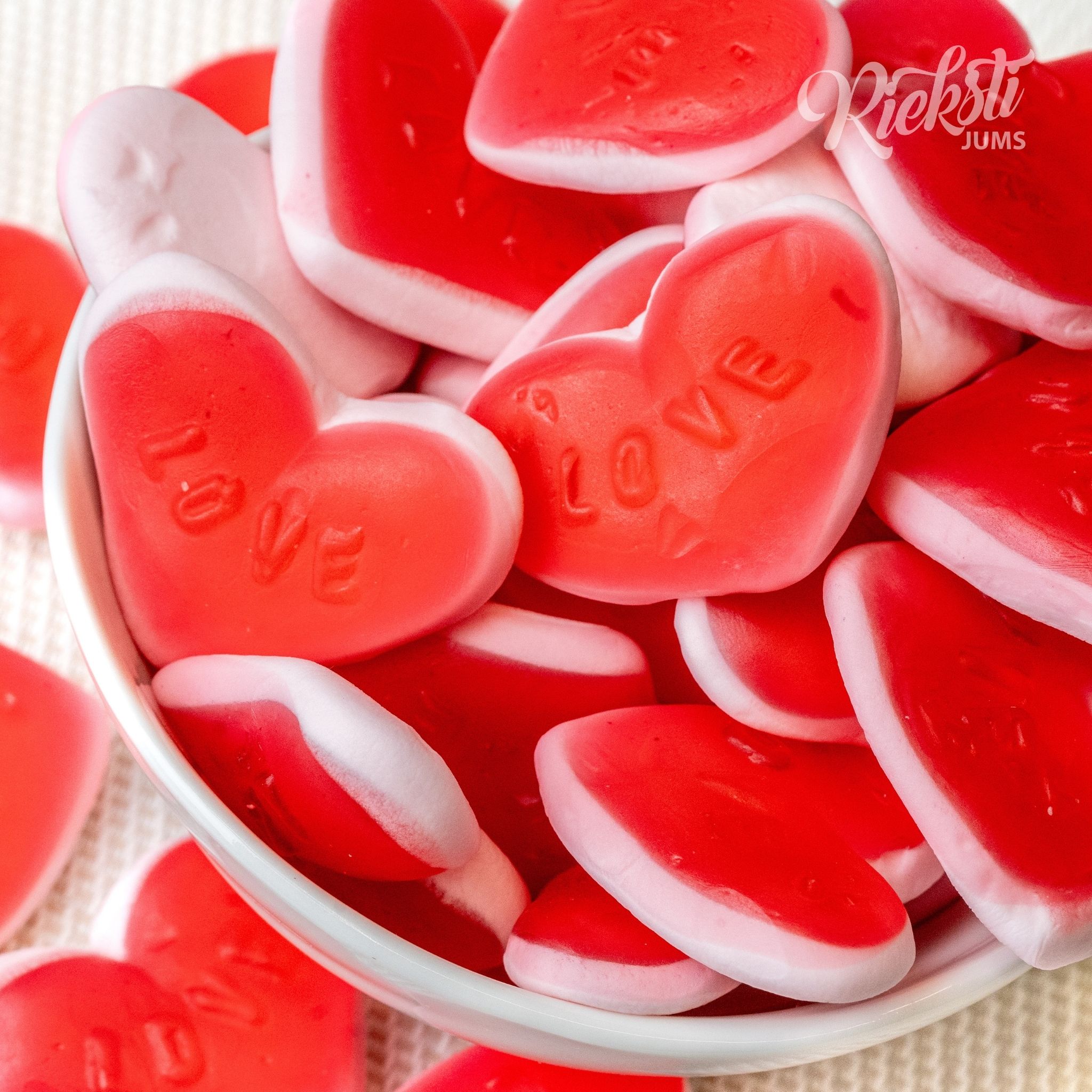 Želejas konfektes "Sirsniņas", 1 kg