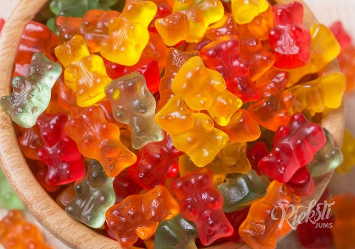 Želejas konfektes "Lācīši" bez cukura, 1 kg