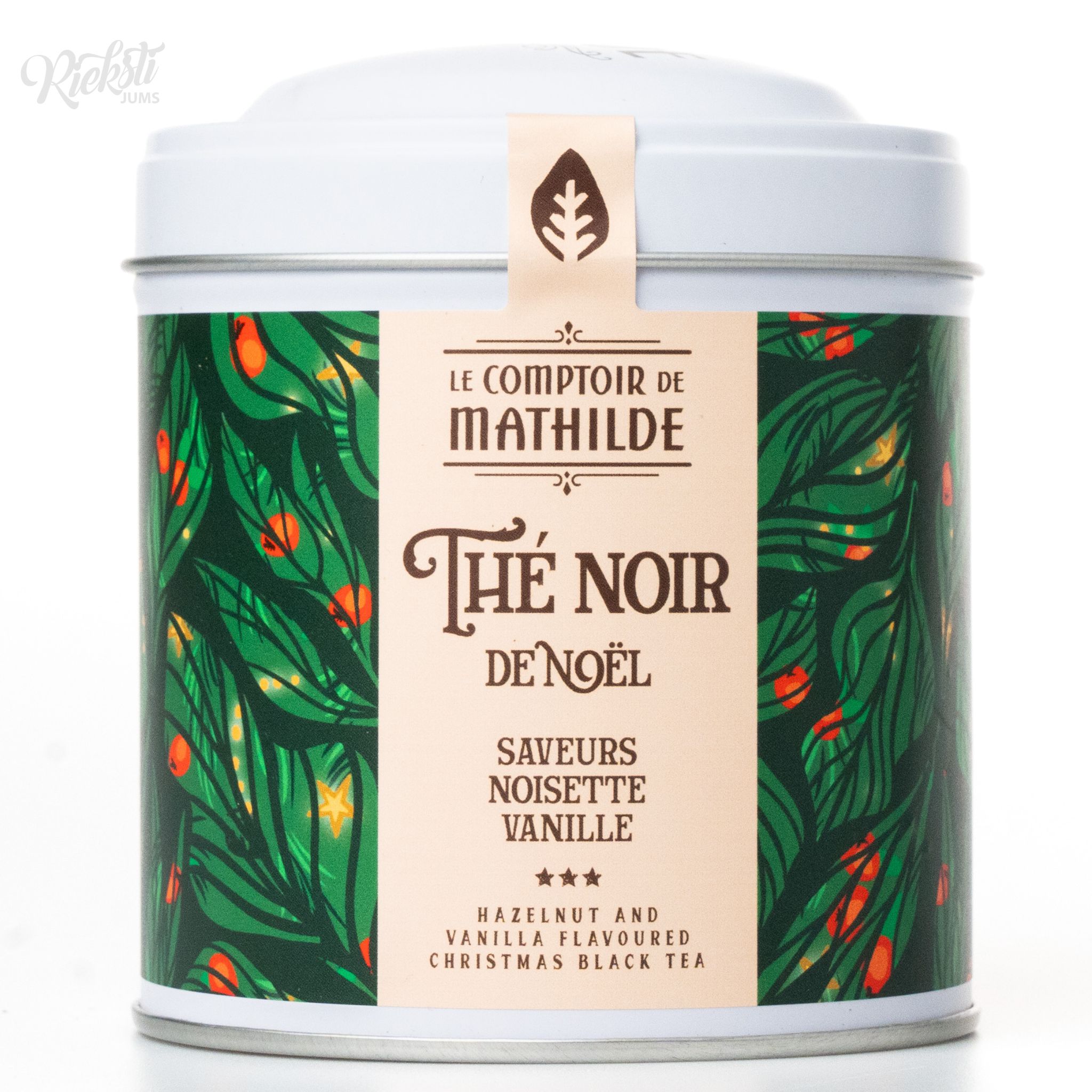 "MATHILDE" Ziemassvētku lazdu riekstu un vaniļas melnā tēja, 100 g