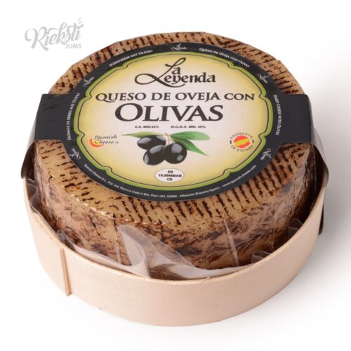 LA LEYENDA aitas piena siers ar melnajām olīvām 390 g