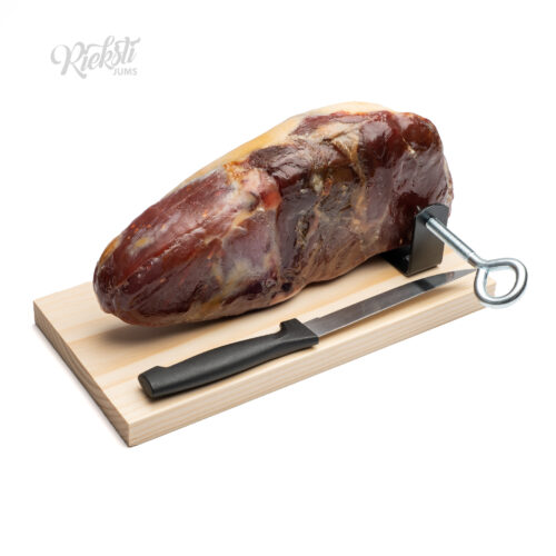  вяленый свиной окорок  с ножом и доской, 950 г