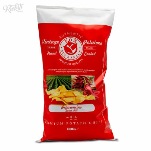 “FOX” kartupeļu čipsi ar saldajiem čili pipariem, 300 g