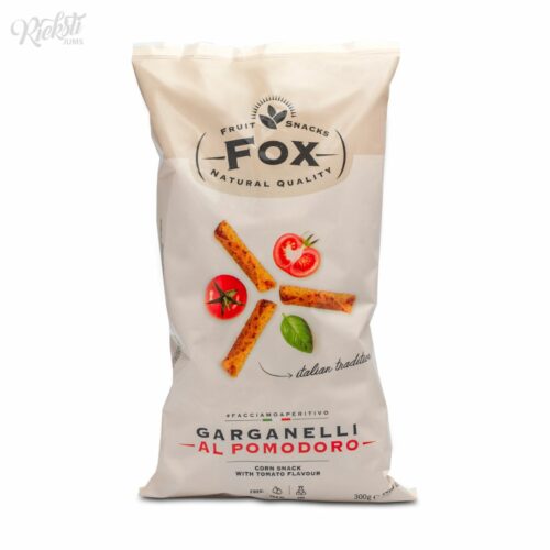 “FOX” kukurūzas rullīši ar tomātiem, 300 g