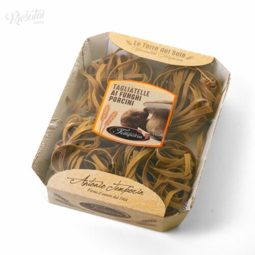 “PASTIFICIO TEMPORIN” tagliatelle ar baravikām, 250 g