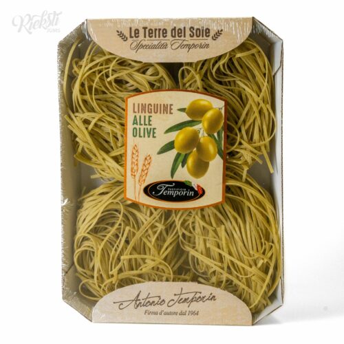 “PASTIFICIO TEMPORIN” linguine ar zaļajām olīvām, 250 g