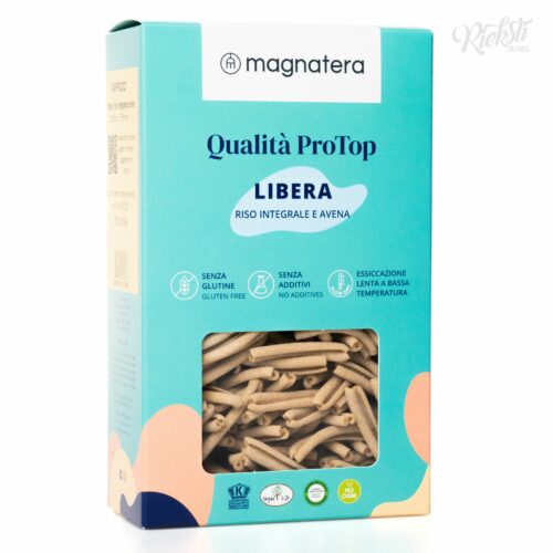 “MAGNATERA” brūno rīsu un auzu miltu makaroni, 250 g