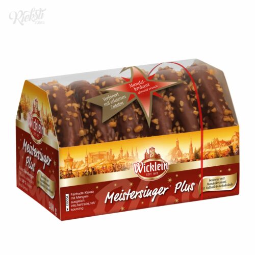 “Wicklein” piparkūkas pārklātas ar piena šokolādi un mandeļu gabaliņiem, 200 g