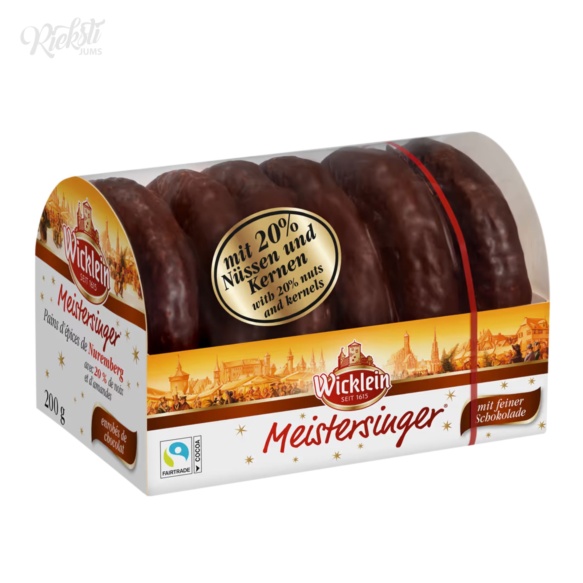 "Wicklein" piparkūkas pārklātas ar tumšo šokolādi kārbiņā, 200 g