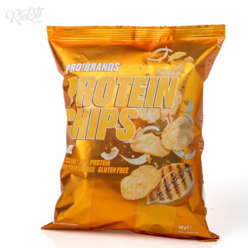 Proteīna čipsi “PRO!BRANDS” ar grilētas gaļas garšu, 50 g