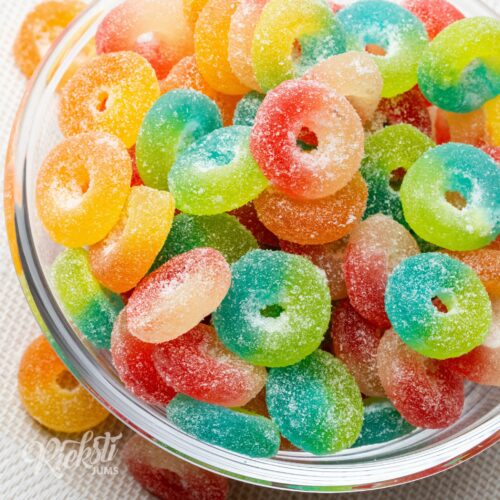 Želejas konfektes “Cukurotie augļu gredzeni”, 1 kg