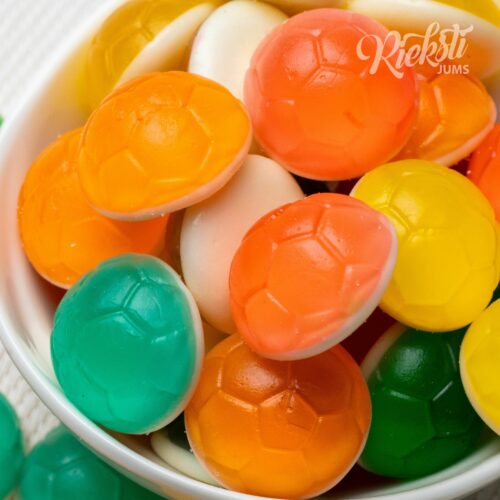 Želejkonfektes “Augļu futbola bumbas”, 1 kg