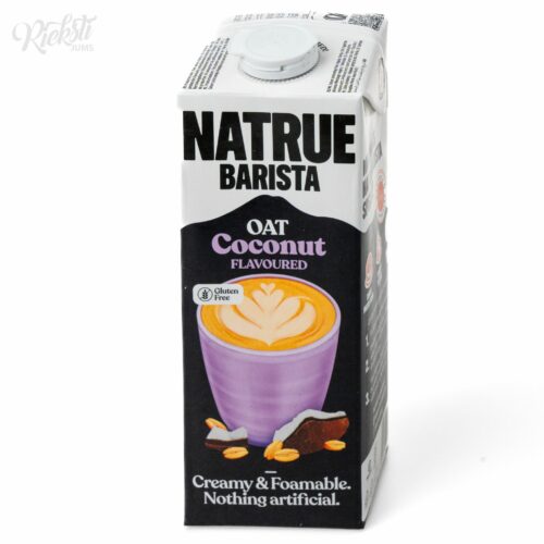 “NATRUE” kokosriekstu garšas auzu dzēriens “Barista”, 1 l