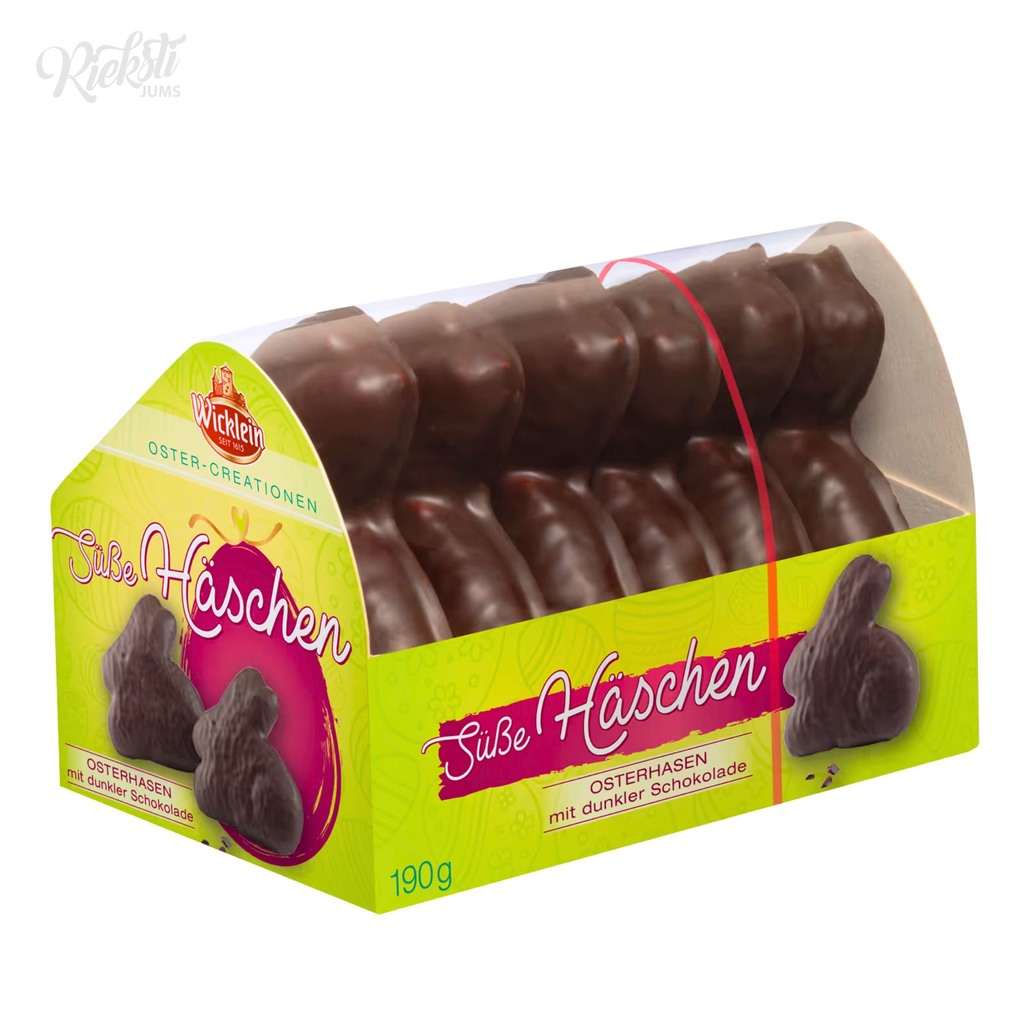 "Wicklein" Lieldienu piparkūkas "Zaķīši ar tumšās šokolādes pārklājumu, 190 g