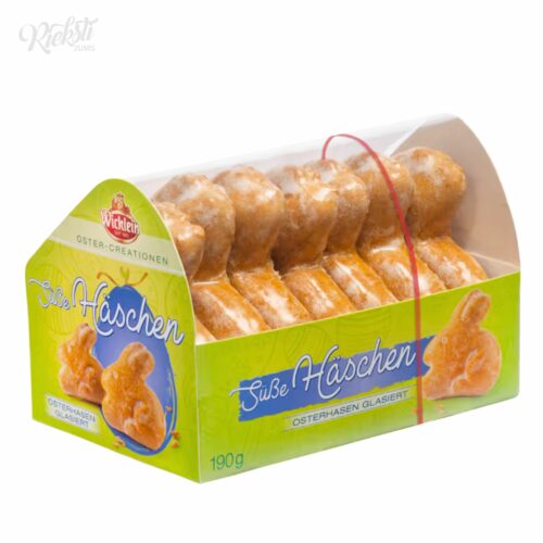 “Wicklein” Lieldienu piparkūkas “Zaķīši” cukura glazūrā, 190 g