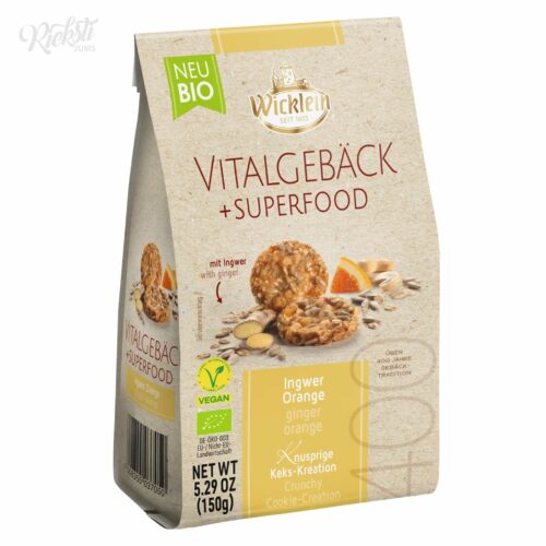 “Wicklein” auzu cepumi ar ingveru un apelsīniem, 150 g