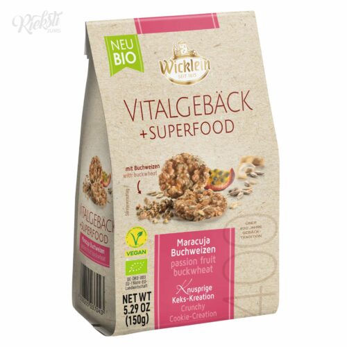 “Wicklein” auzu cepumi ar saulespuķu sēklām ar pasifloras garšu, 150 g