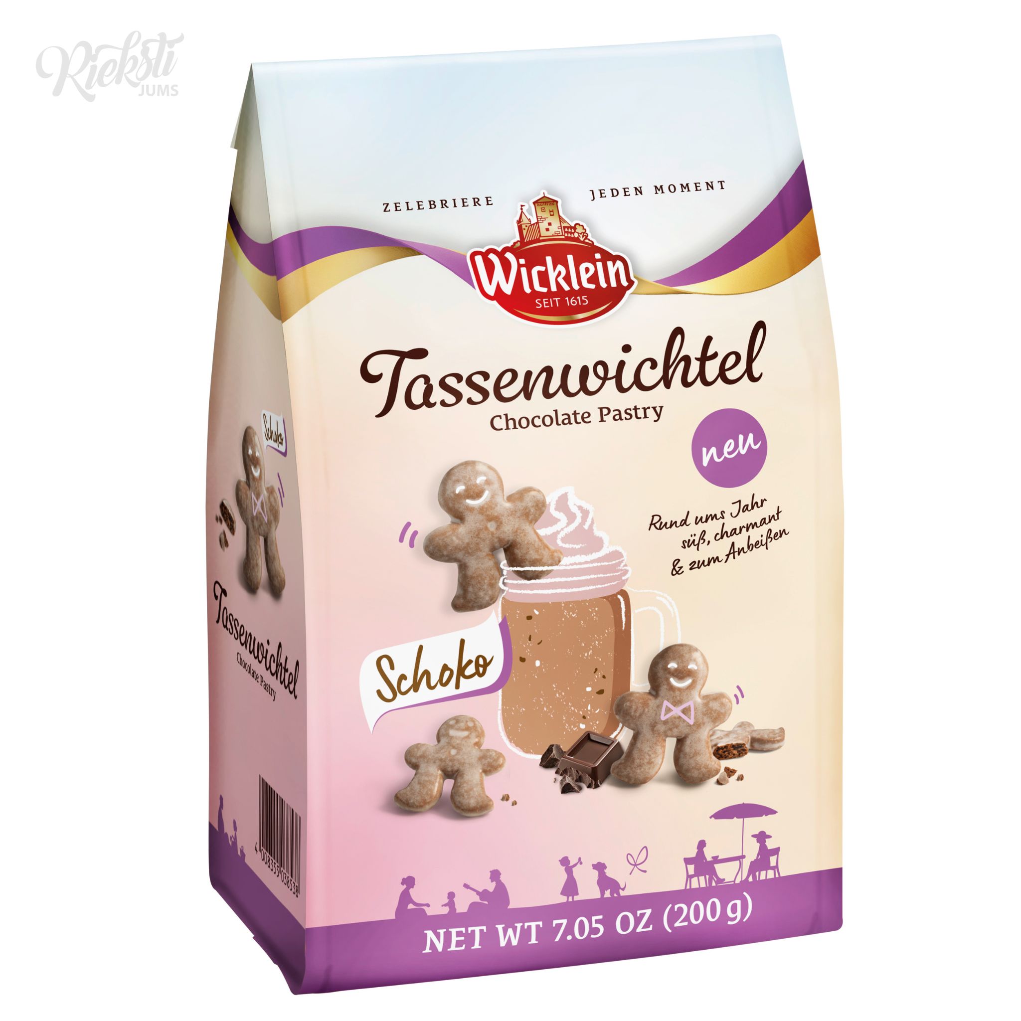 "Wicklein" šokolādes piparkūkas "Piparkūku vīriņš", 200 g